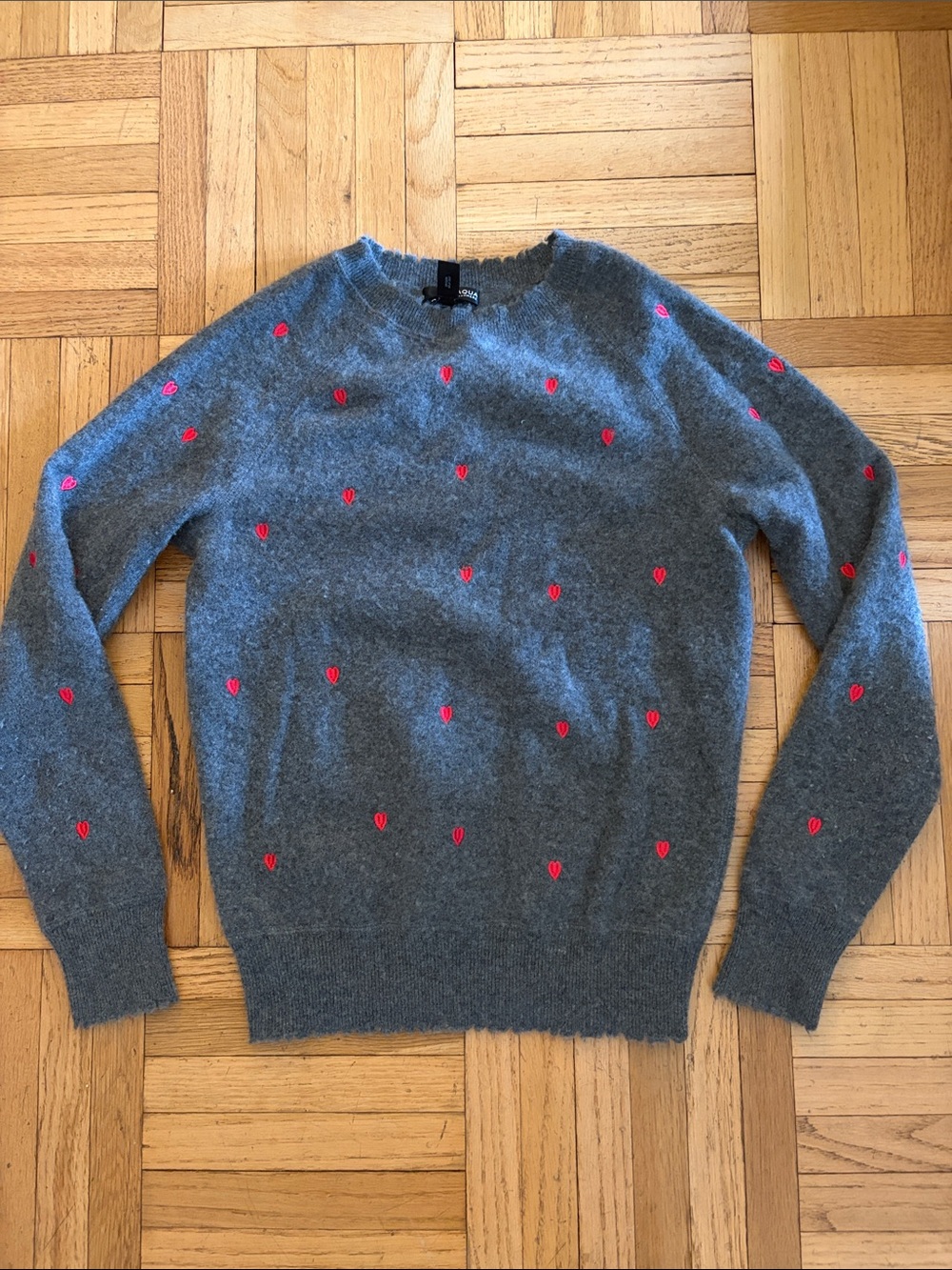 Aqua Cashmere Crewneck Sweater